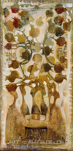 手榴弹，1999年，布面油画，100×50