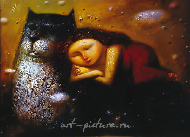 童年时光，2000年，布面油画，80×65厘米