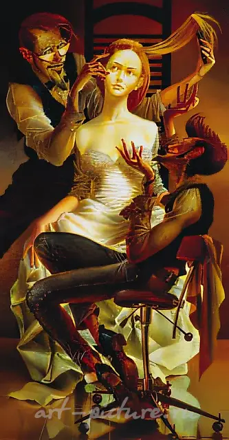 美学家。, 2000年，布面油画，150×80厘米，作者自藏
