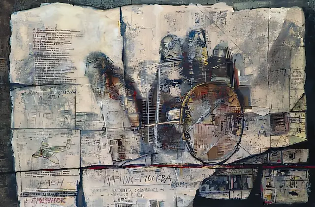 Carriage., 1999, paper, gouache, 80х120