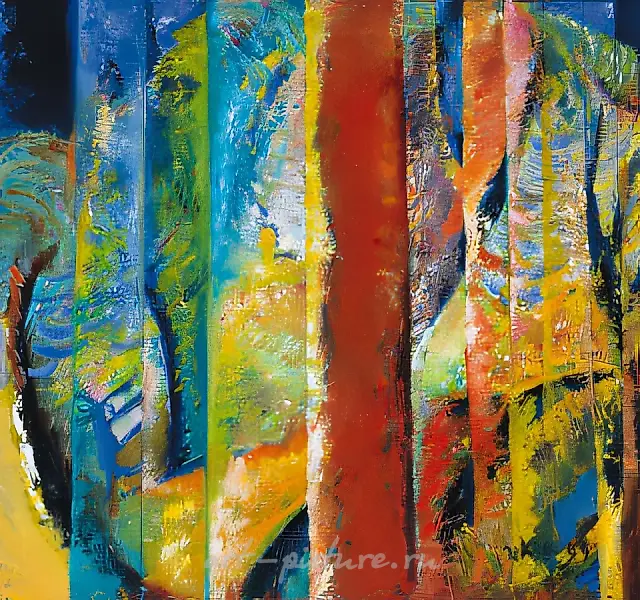 归返未知，1999，布面油画，70x74.5