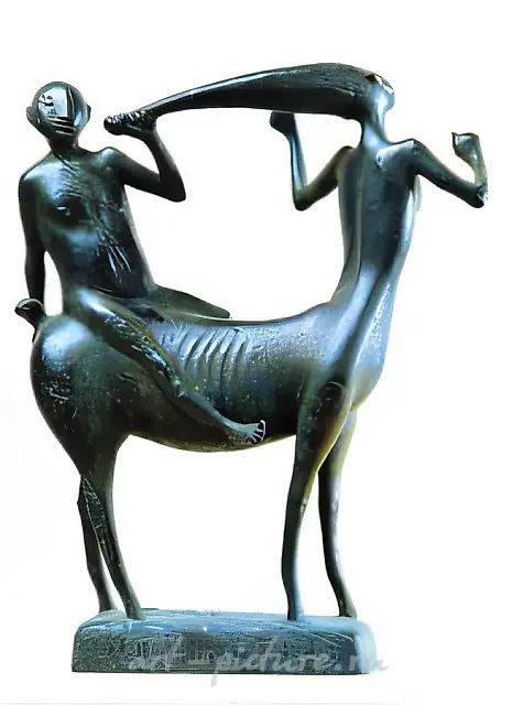 Охотник на кентавров., 1997, бронза, 47х30х16