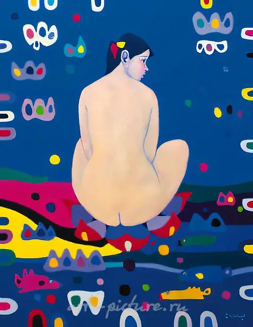 裸体，2000年，油画，100x80.3