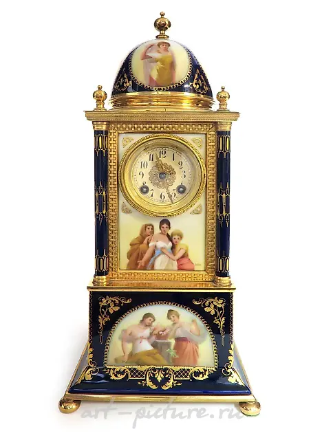 STUNNING ROYAL VIENNA PORCELAIN CLOCK, CIRCA 1880