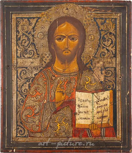 ДВЕ ИКОНЫ, ИЗОБРАЖАЮЩИЕ БОЖЬЮ МАТЕРЬ "ВСЕХ СКОРБЯЩИХ РАДОСТЬ" И ХРИСТА ПАНТОКРАТОРА