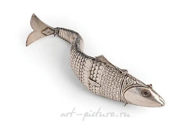 SILVER JEWISH SPICE HOLDER, 20TH CENTURY