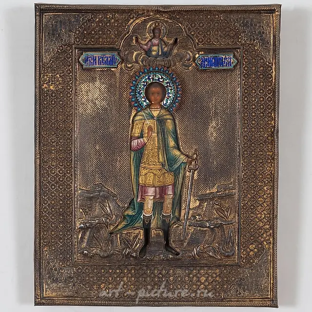 俄罗斯的珐琅银圣母卡萨尼亚图标
