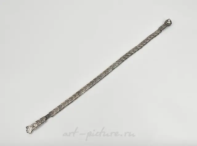 RUSSIAN IMPERIAL SILVER BELT, 84 FINENESS MARK.