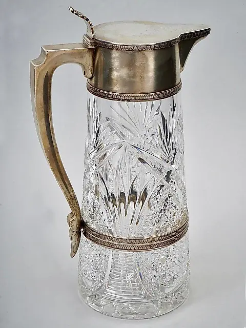 Русский серебряный чеканный кувшин