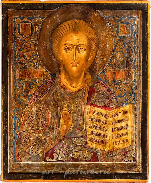 БОЛЬШАЯ ИКОНА С ИЗОБРАЖЕНИЕМ ХРИСТА ПАНТОКРАТОРА