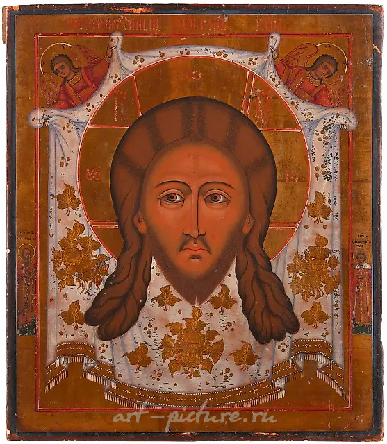 Икона "Мандилион" русская, Гуслицы, 19 век