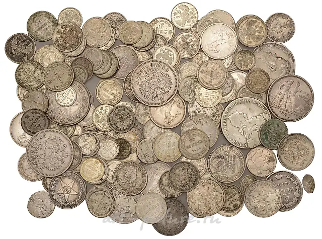 Russia, Assorted Russian silver coins (151), mostly 19th and...