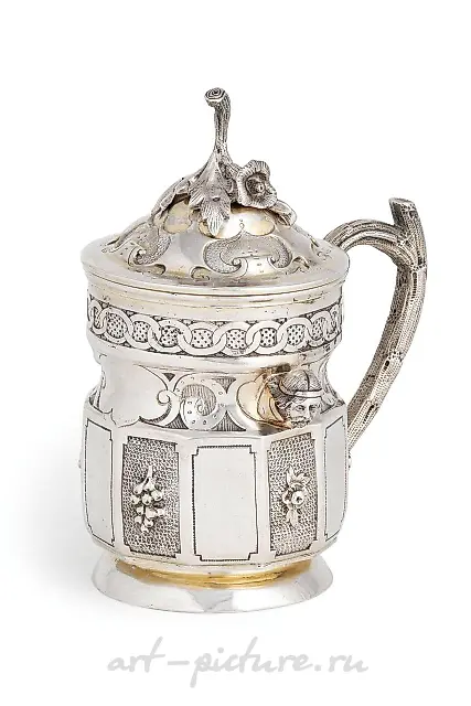 Серебряный кружевной кубок, Санкт-Петербург, 1855 год, ювелир F.W. Сенгбу...
