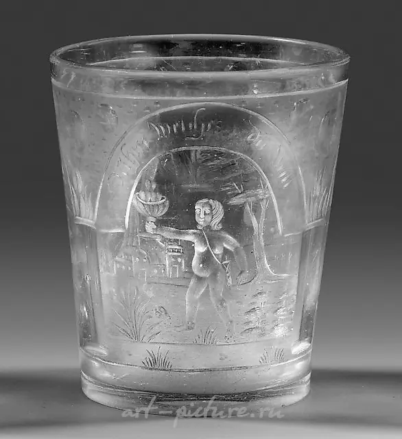 Baroque Friendship Goblet with Depictions of Cupid and Animals