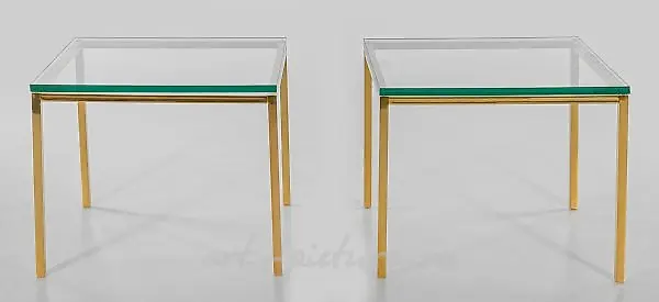 A pair of side tables