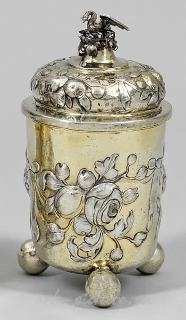 Барочный серебряный кубок Кристофа Беера из Нюрнберга, 1691-1701 гг.