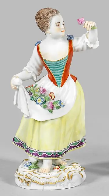 Gardener Girl with Flowers