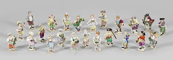 Collection of Meissen Gardener Children