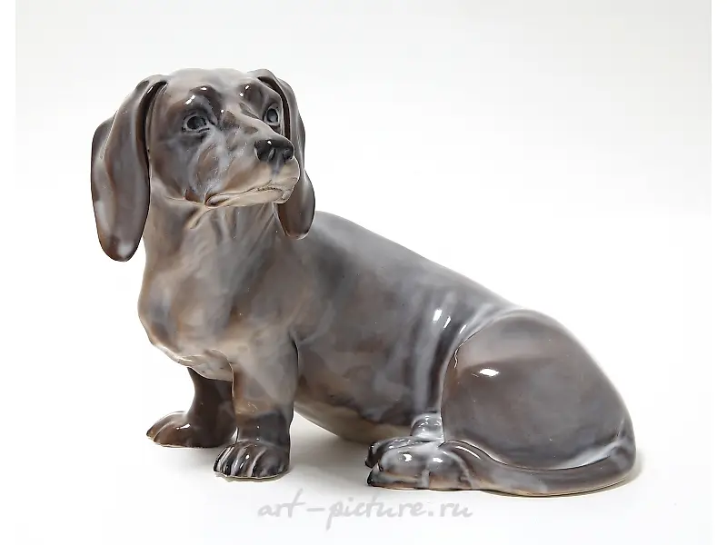 瓷制小雕像 "腊肠犬". Rorstrand