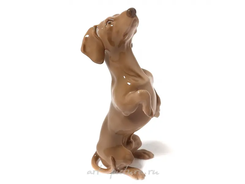 Porcelain figure "Dachshund." Bing & Grondahl.
