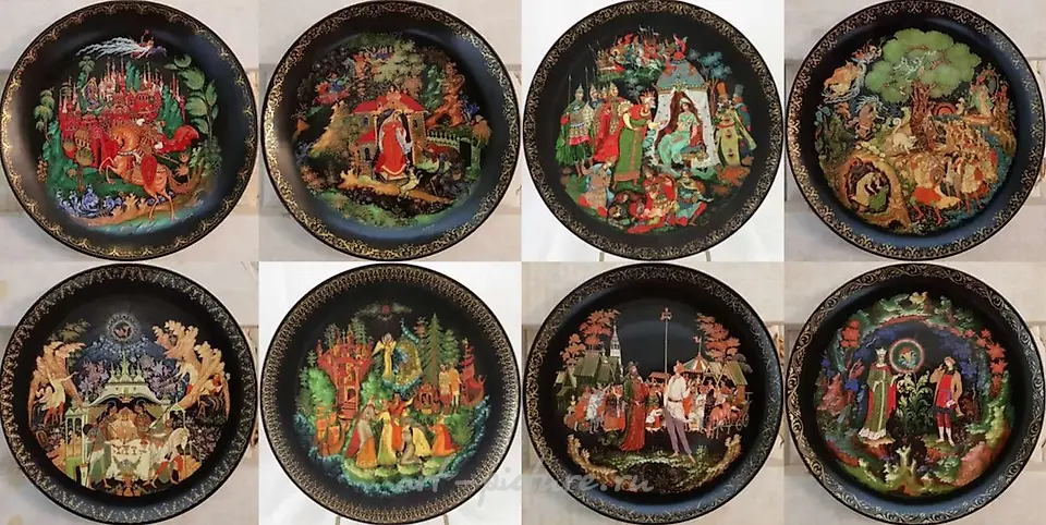 帕列赫盘子 1988 “俄罗斯童话”