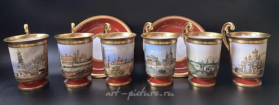 "Tea pair Types of Moscow workshop of Bystritskaya"