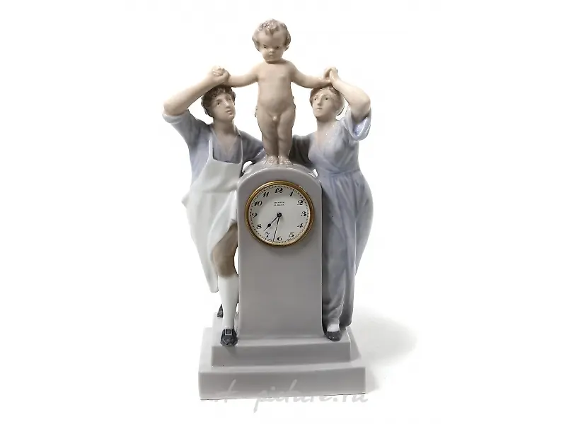 Zenith Clock. Porcelain. Royal Copenhagen, 1898-1923.