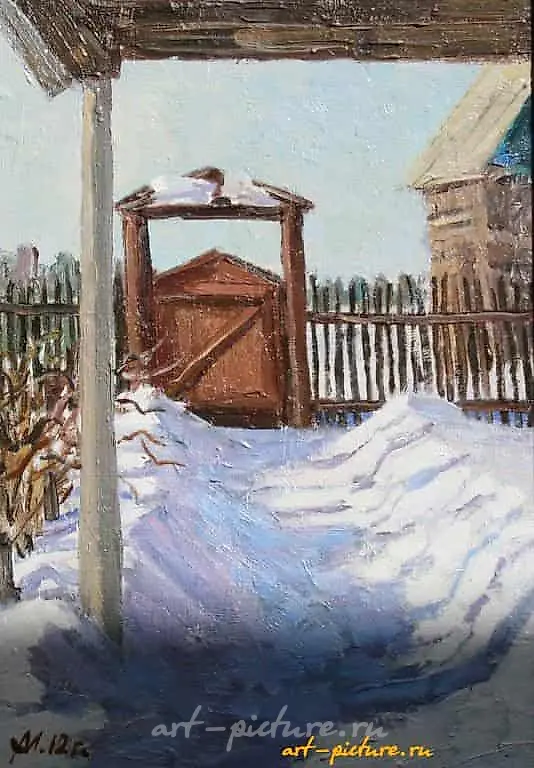 Март у крыльца