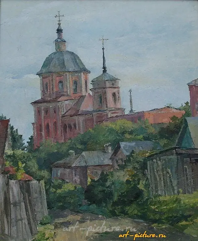 Церковь св. Георгия Победоносца. Холст на картоне, масло. 50 х 60 см.