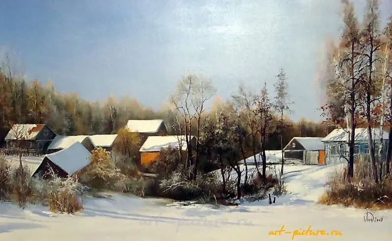 冬天在马约尔，油画，画布