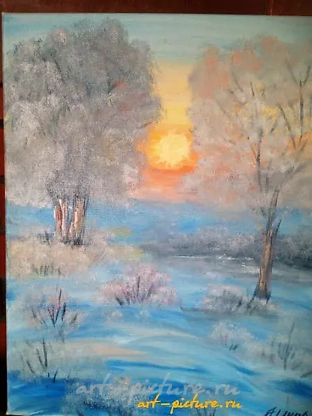 Закат холст,масло 