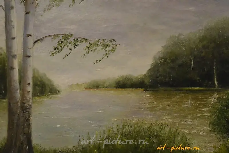 Пленэр в Сестрорецке масло холст 