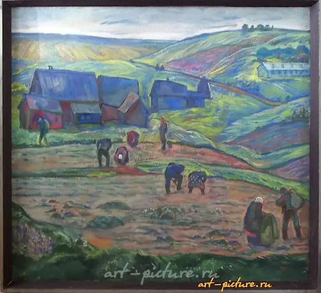 Волховские поля масло, холст 