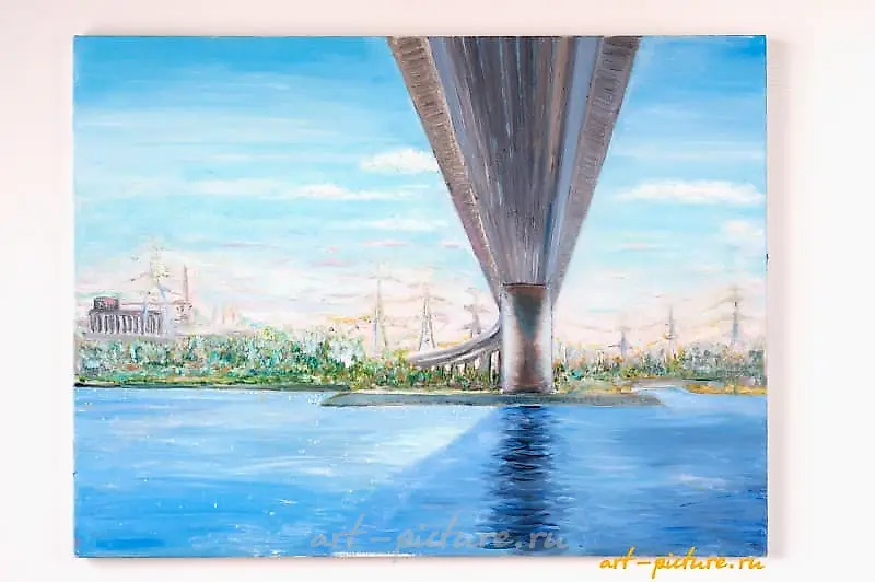 Мост масло, холст