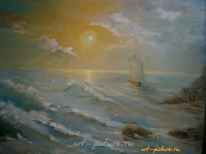 "Sea Breeze. Canvas oil"