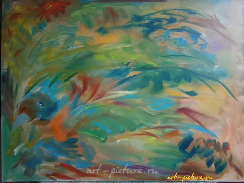The translation of "Птица масло холст" into English is "Bird oil canvas."
