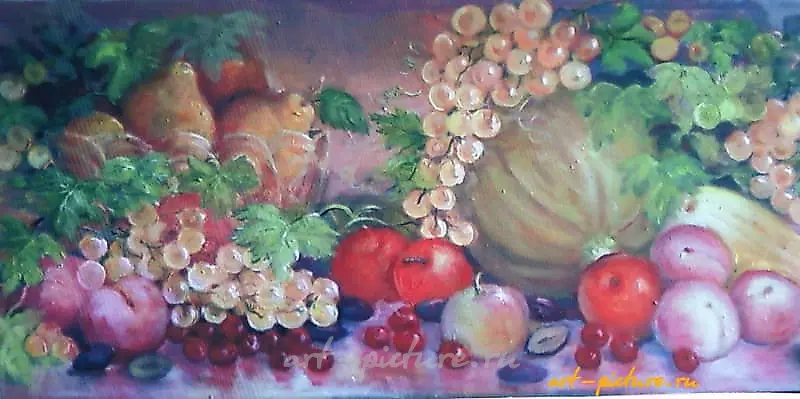 The translation of "Летний урожай холст масло" into English is "Summer harvest oil on canvas."