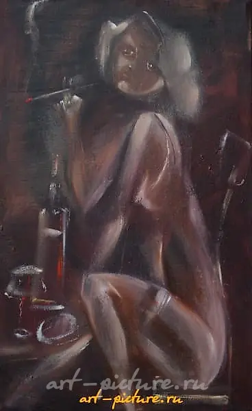 艾草油，画布