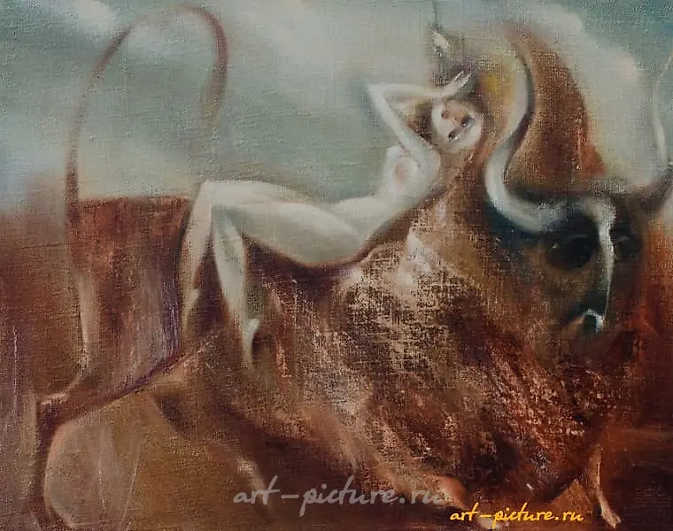 宙斯与维纳斯 油画，画布