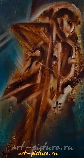 帕格尼尼 油画，画布