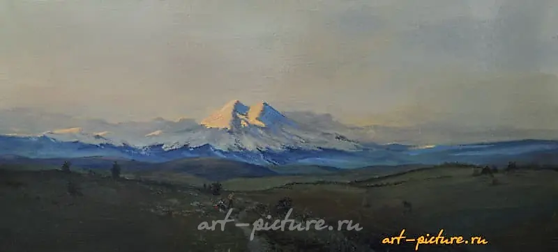 Вид на Эльбрус Холст/Масло 