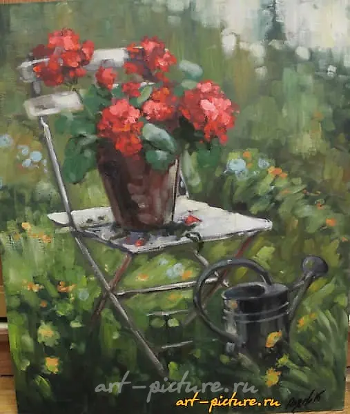 Цветы холст,масло 
