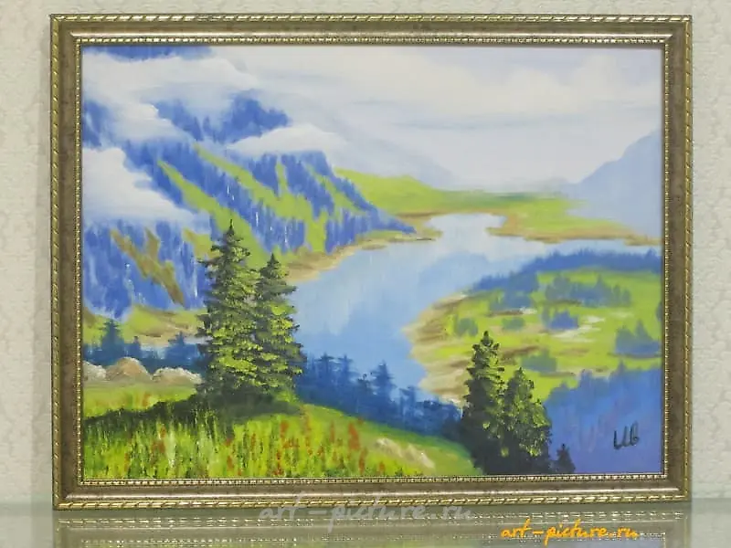 Родные просторы холст, масло 