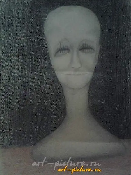 Слепой бумага,карандаш,уголь 