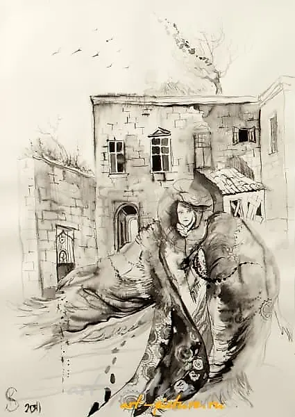 Революция (Revolution) бумага, тушь (paper, ink) 