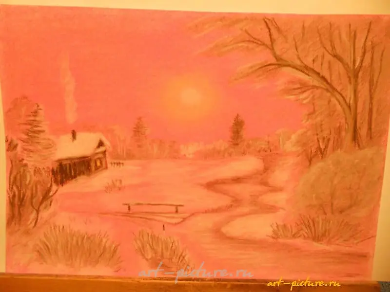 The translation of "Зимой пастель" into English is "Winter pastel."