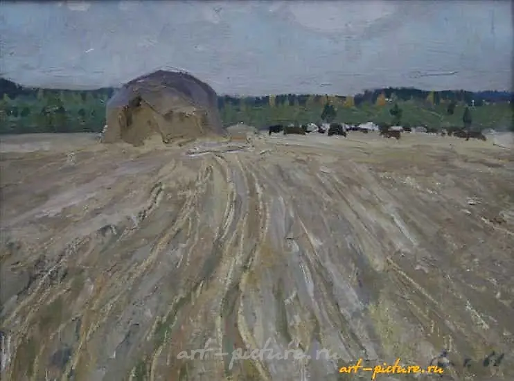 Стежня. Картон, масло. 30 х 40 см