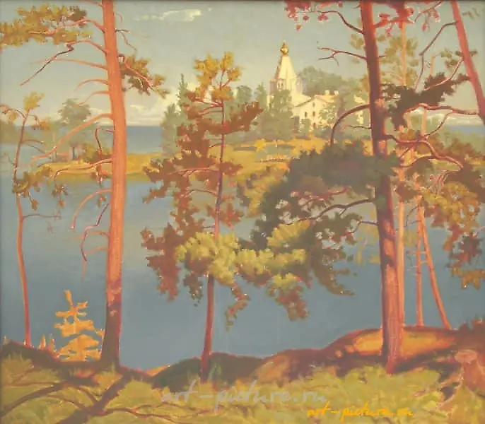 Валаам.Никольский скит. масло, холст