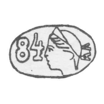 Клеймо окружных пробирных управлений 1899-1908 гг. - А.А. Арцибашев