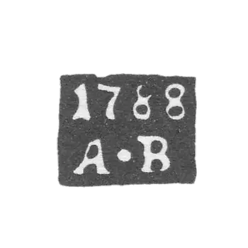 1781年-1809年莫斯科试管大师的克莱莫-维赫利亚耶夫-阿列克谢·伊万诺夫-A-B号首字母